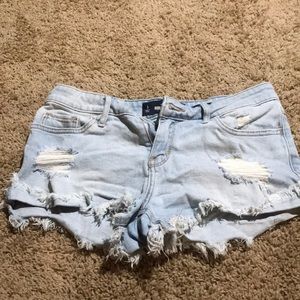 distressed hollister shorts